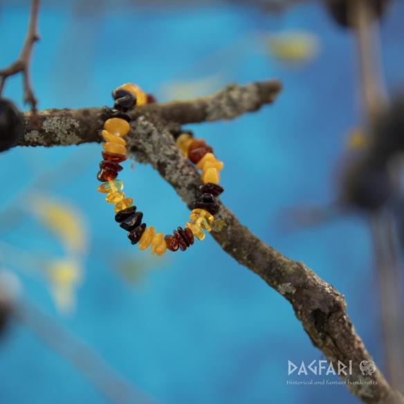 Bernstein Armband Babygröße - Bratlinge - 4 Farben von drei