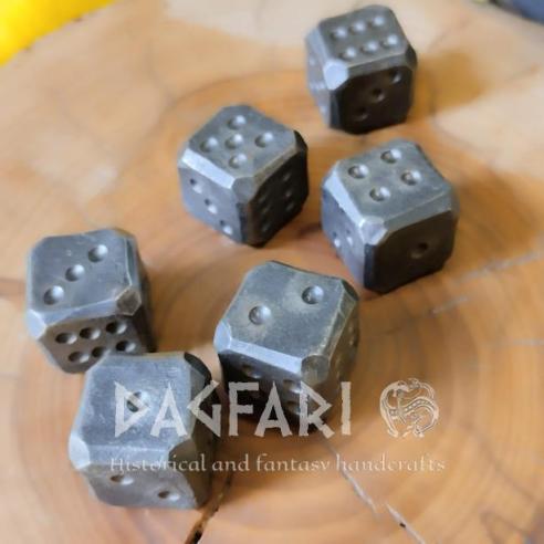 IRON DICE, Handcrafted Steel Dice, Original Metal Dice