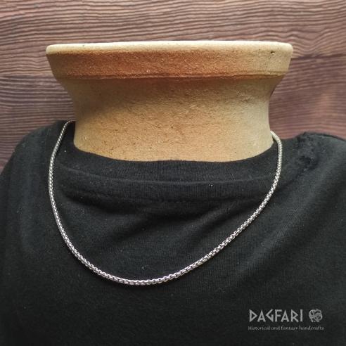 .UNISEX - Kulatý supertenký jemný řetízek z nerezové oceli 1 mm, 40 cm