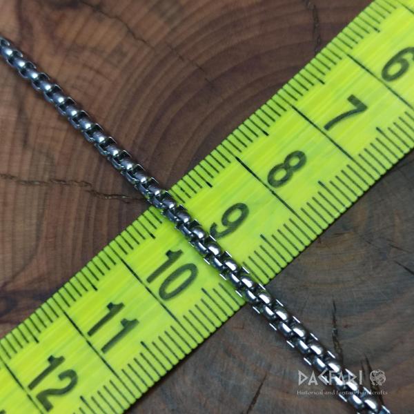 .UNISEX - Kulatý supertenký jemný řetízek z nerezové oceli 1 mm, 40 cm