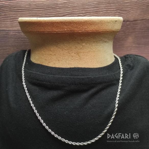 .TWIST - Tordovaný masivní nerezový řetízek, 3 mm 50 cm