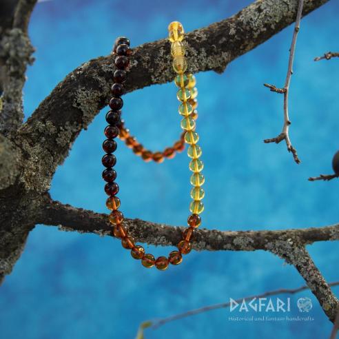 Amber Multicolor - 3 Farben - von der Mitte aus geht es von dunkel nach gold