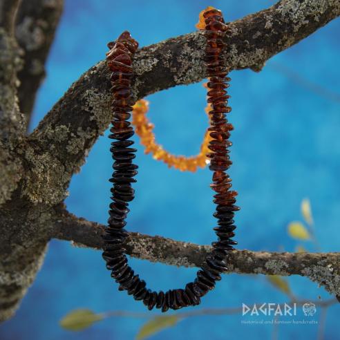 Halskette CLASSIC Bernstein - 3 Farben von mitteldunkel bis hell