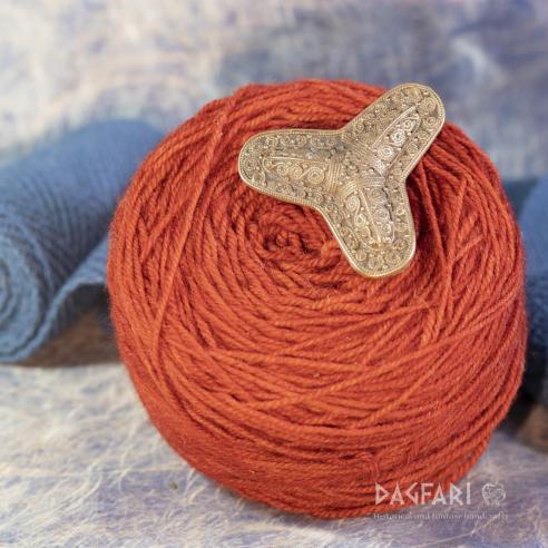 Trojlístková vikingská brož Dalsland, Švédsko - bronz