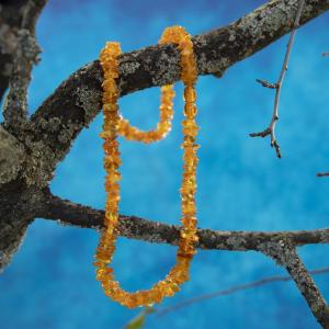 TOP Halskette Bernstein helle Honigstücke, die zu jedem passen 2