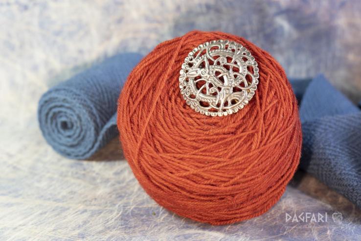 Viking brooch Pitney, England - silver plated