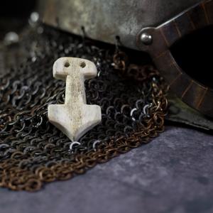 Thorovo kladivo Natur - z jeleního paroží, ručně vyřezané 2