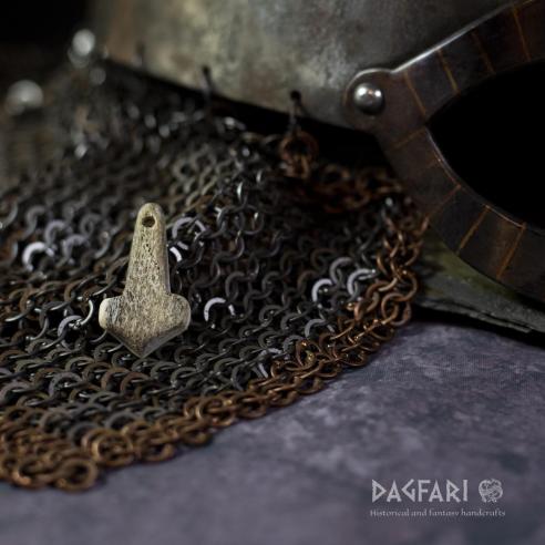 Thor's Hammer Vertical runes THOR - black