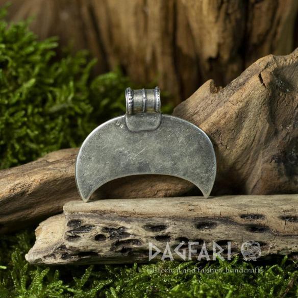 Großmährische Silberlünette mit Ijolit, Ag 925/1000