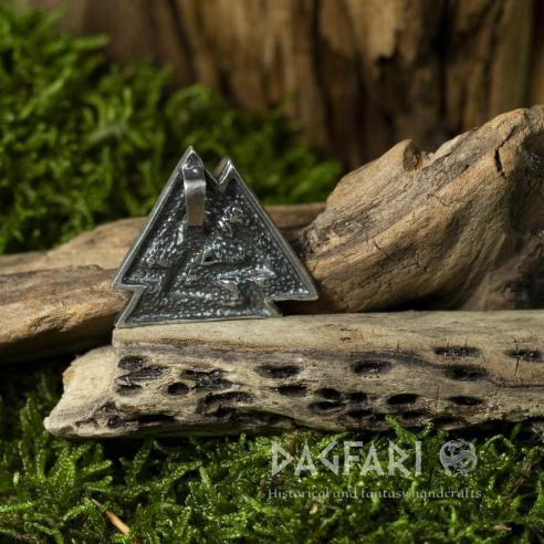 Amulett Valknut, Wotan Symbol - Silber, Ag 925/1000