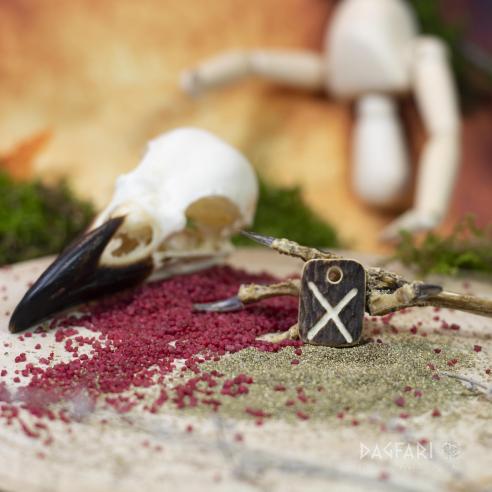 Přívěsek - Runa ,,GEBO" [ g ] - Vikinský amulet z jeleního parohu