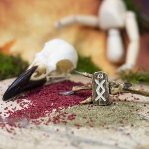 Anhänger - Rune ,,INGWAZ" [ ŋ, ng ] - Wikinger-Hirschgeweih-Amulett 2