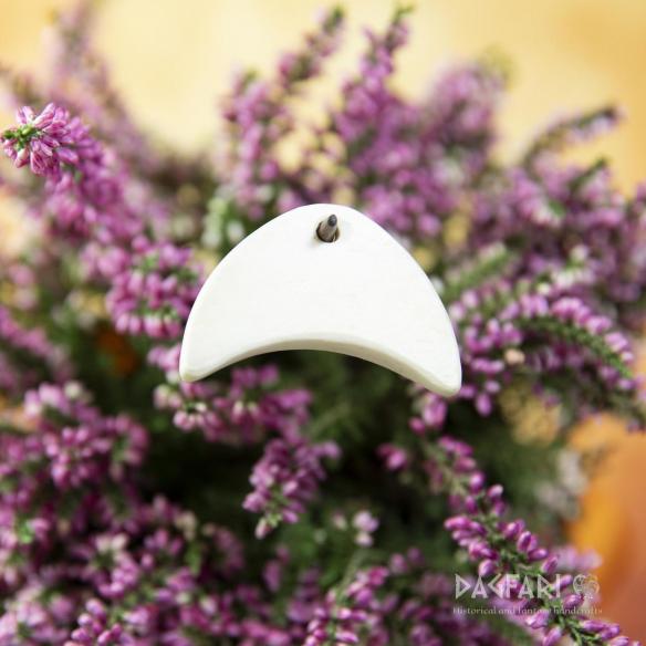 Knochenamulett Lunula, Lunette, Mondsichel - ohne Dekoration