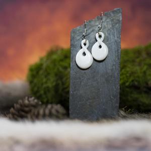 Earrings BOHO Loops - bone 2