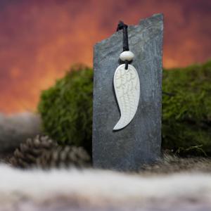 Amulett BOHO Flügel, doppelseitig - knochen 2