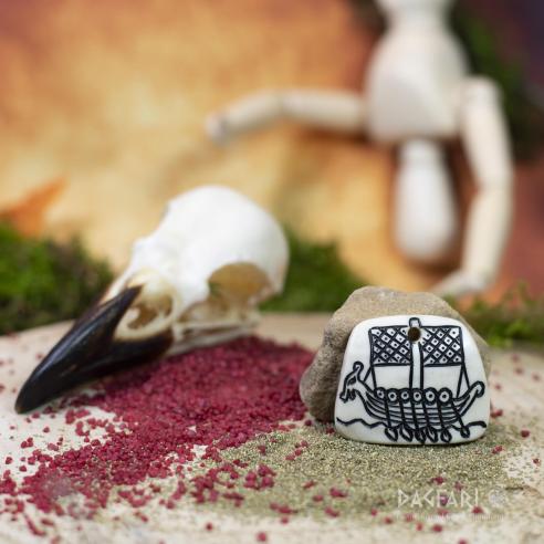 Medaillon Drakkar - Hirschgeweih, schwarz