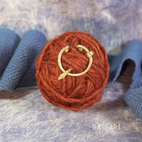 Schließe mit Zickzackmuster - kleiner, Messing