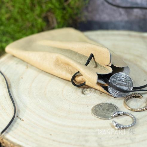 COMPLETE Spark - Fire striker + flint + leather bag