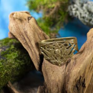 Locket for Viking Sword Scabbard Borre - brass 2