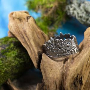 Objímka pochvy meče Jelling - postříbřené 2