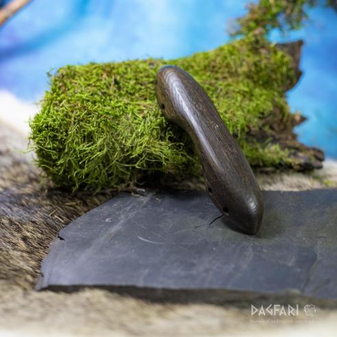 Riemendurchzug für Schwertscheide - Mooreiche