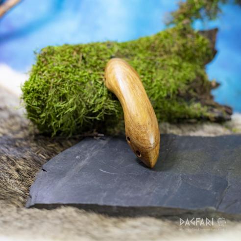 Belt loop for sword scabbard - Olive wood