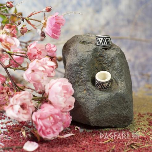 Perle für Bart und Haare, Geweih - Viper, schwarz