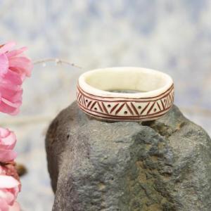 Kroužek pro úpravu vlasů - Zmije, červená