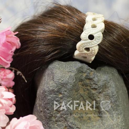 Hair styling ring - Odin's eye, black