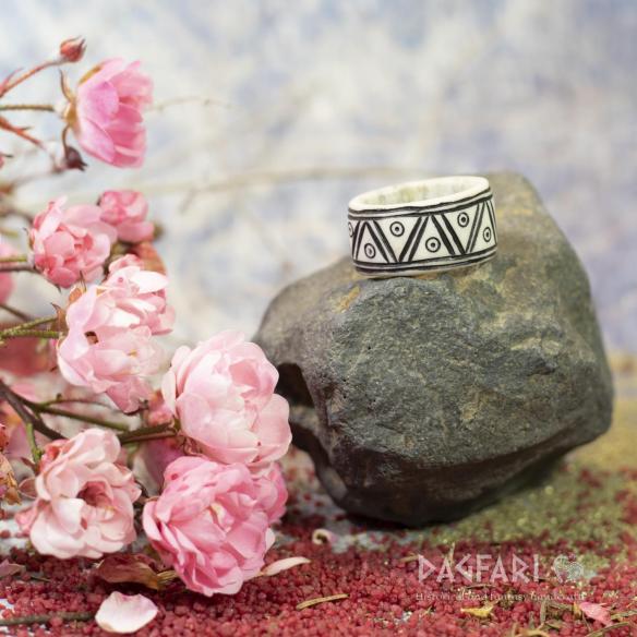 Hair styling ring - Odin's eye, black