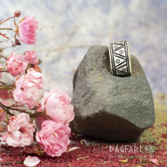 Hair styling ring - Odin's eye, black