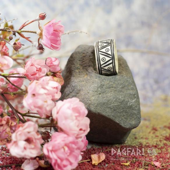 Hair styling ring - Odin's eye, black