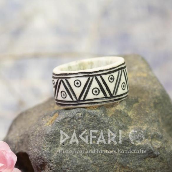 Hair styling ring - Odin's eye, black