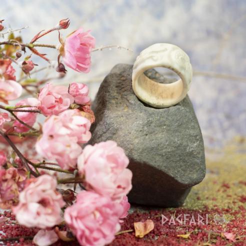 Kroužek pro úpravu vlasů - Midgardsormr, hluboká řezba