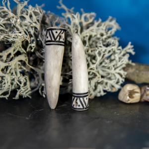 Pendant antler tip Dagfari small - Viper, black