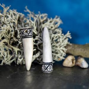 Pendant antler tip Dagfari small - Crossing, black