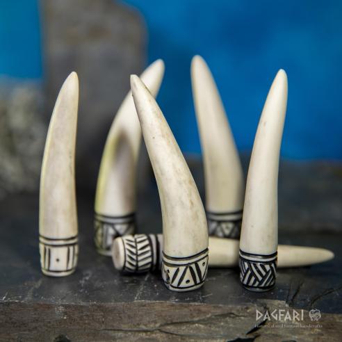 Anhänger Geweihspitze Dagfari groß - Netz, schwarz