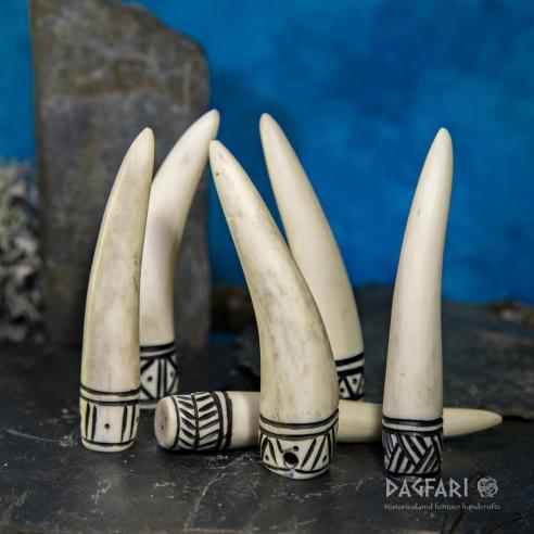 Pendant antler tip Dagfari big - Tree, black