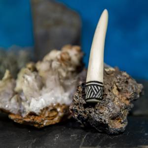 Pendant antler tip Dagfari big - Tree, black