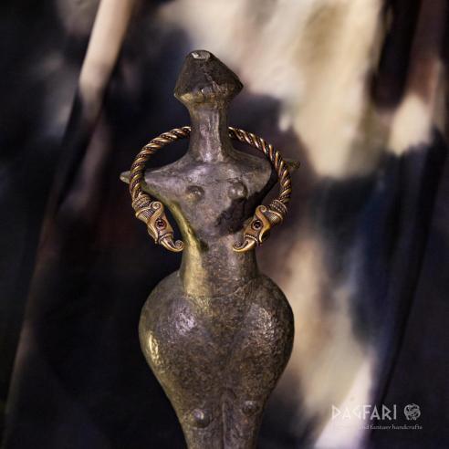 Armband Adler Hraesvelg - Bronze, CZ Granat mineral