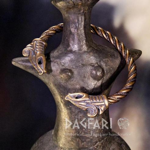 Bracelet snake Midgardsormr - bronze