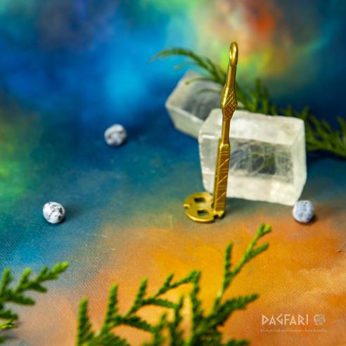 Klíč Síf, raný/vrcholný, Norsko, Kyjevská Rus - mosaz