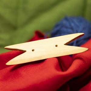 Handmade beech wood weaving shuttle – a useful little item for textile crafts