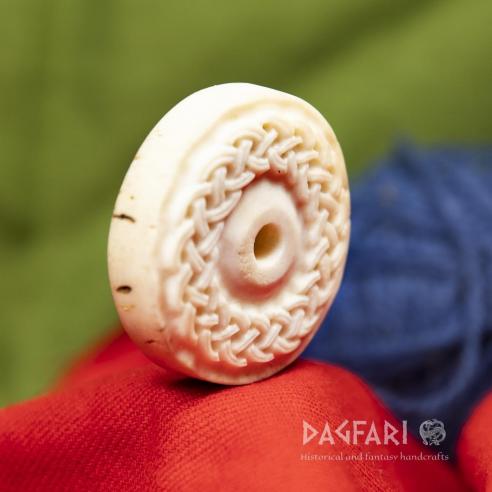 Spindle whorl Borre, deep carving - elk antler