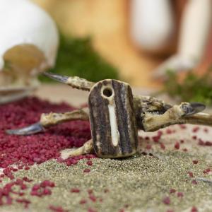 Anhänger - Rune ,,ISA" [ i ] - Wikinger-Hirschgeweih-Amulett