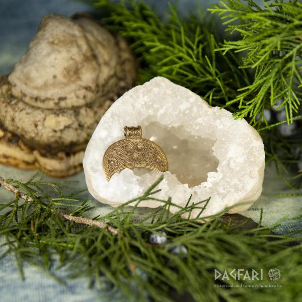 Pendant Lunette Great Moravia, Lunice Old Town - bronze