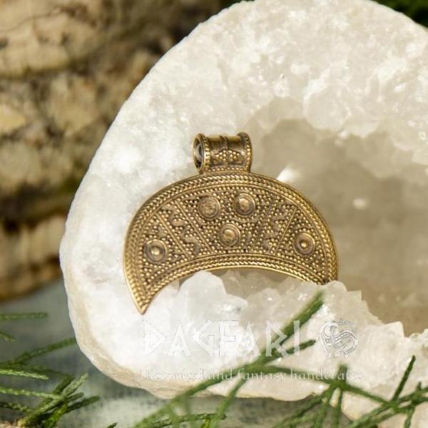 Pendant Lunette Great Moravia, Lunice Old Town - bronze