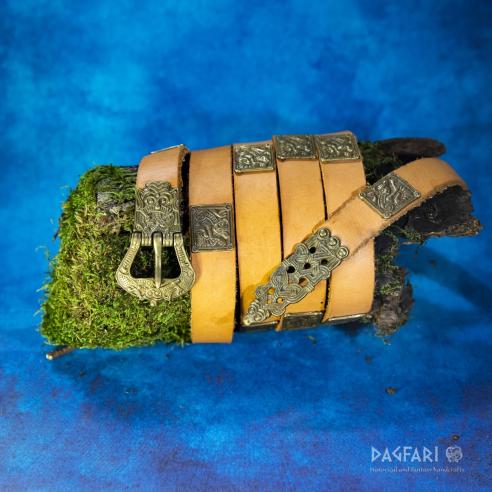 Kompletní opasek mosaz / postříbřeno - zakázková výroba