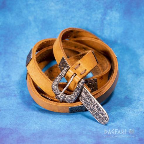 Kompletní opasek mosaz / postříbřeno - zakázková výroba