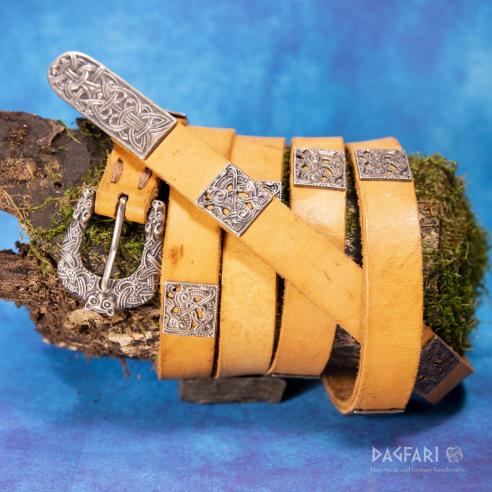 Kompletní opasek mosaz / postříbřeno - zakázková výroba